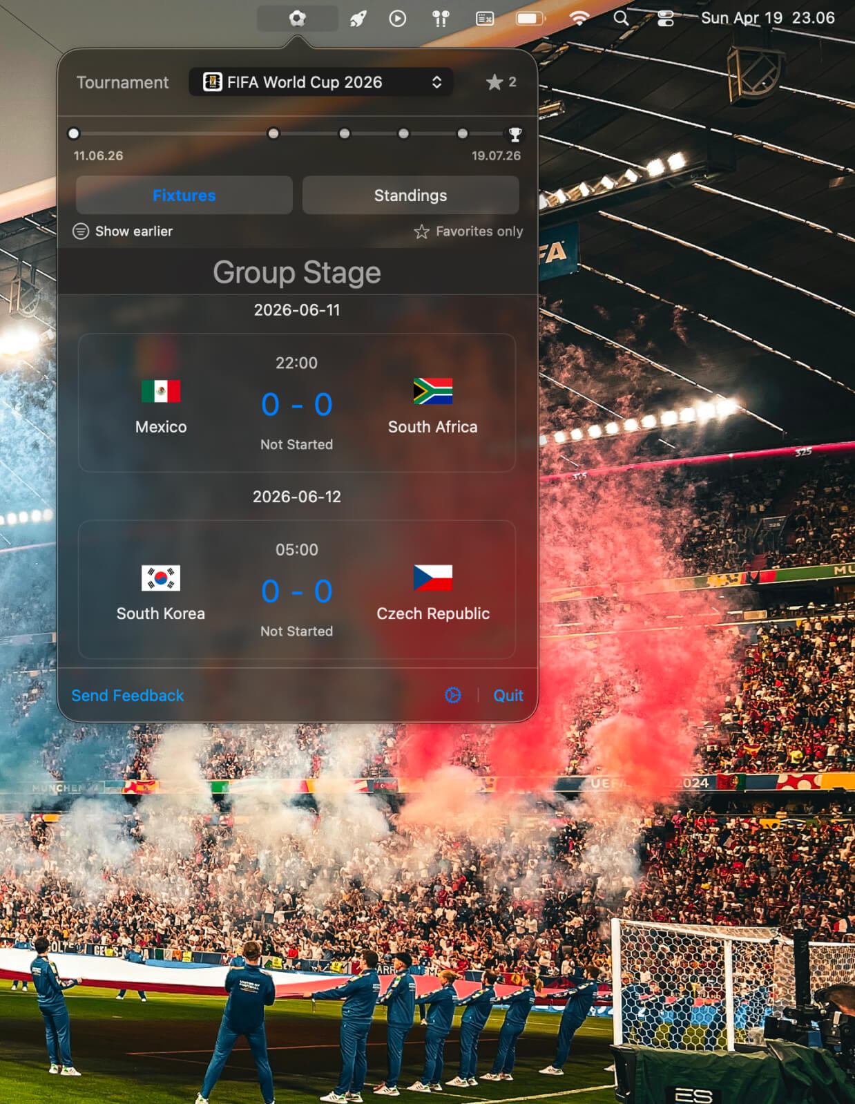 Sports bar app